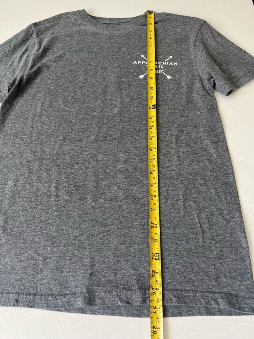 Mens Crewneck Appalachian Trail T-Shirt - Gray est: size: S-M - Picture 3 of 7